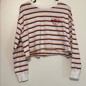 HOLLISTER Long-Sleeved Striped T-Shirt